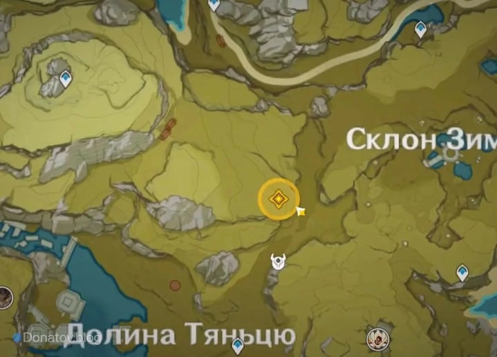 Местоположение последней схватки