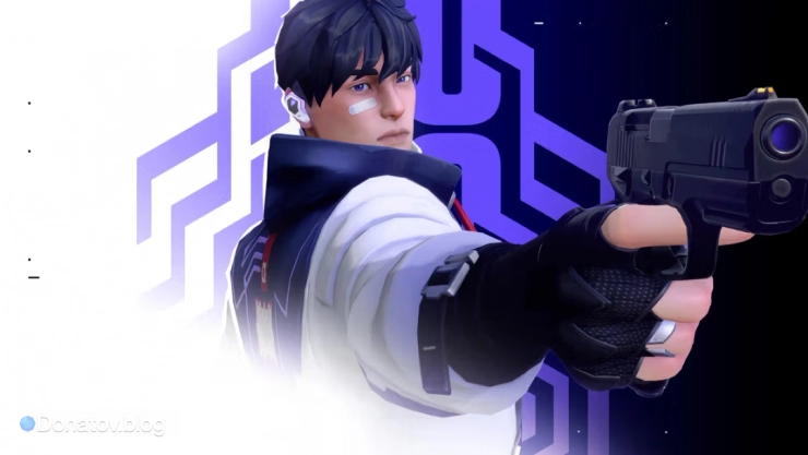 Иллюстрация агента Iso из Valorant