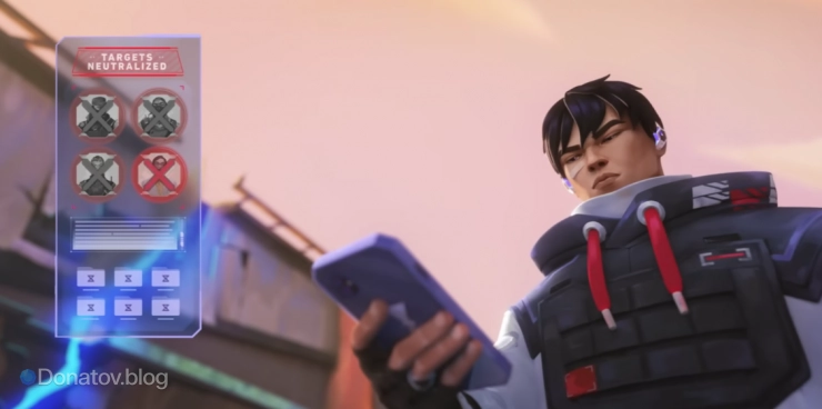 Иллюстрация из синематика Iso в Valorant