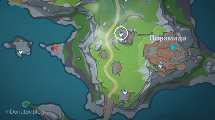 Местонахождение кристалла 169 на карте