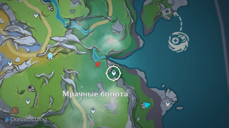 Местонахождение кристалла 174 на карте