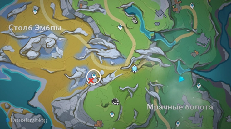 Местонахождение кристалла 176 на карте