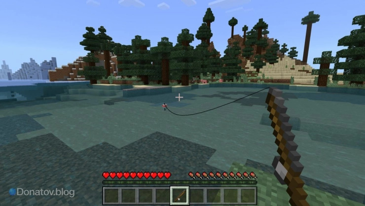 Рыбалка в Minecraft