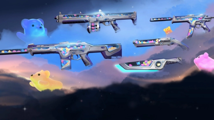 Коллекция «Мармеладки» в Valorant: сладкие скины на любимые пушки