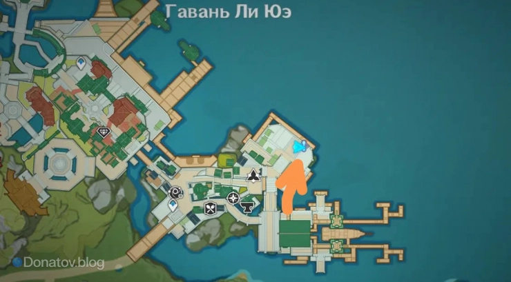 Местоположение Ацуко