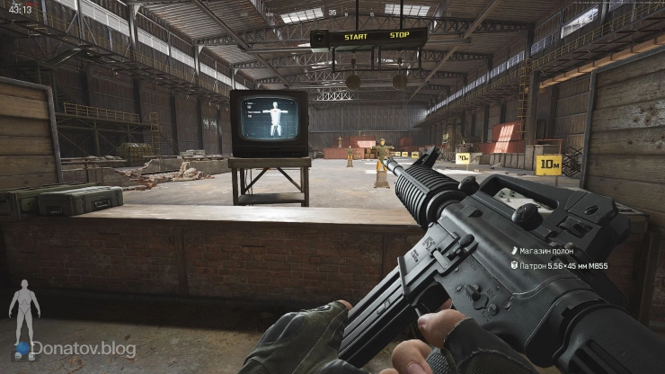 M4A1 на стрельбище в Arena Breakout: Infinite