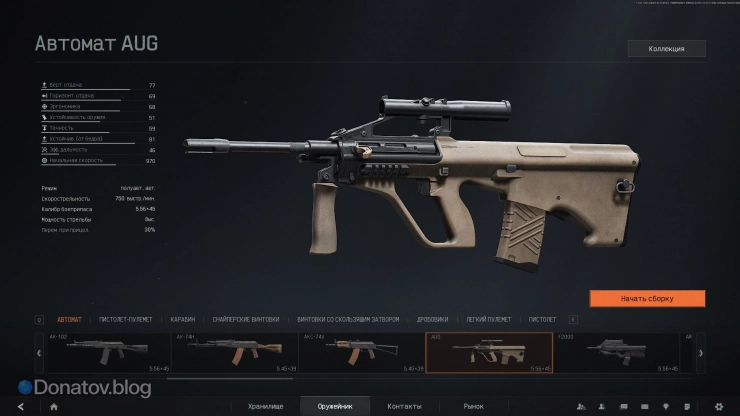 Параметры AUG в Arena Breakout: Infinite