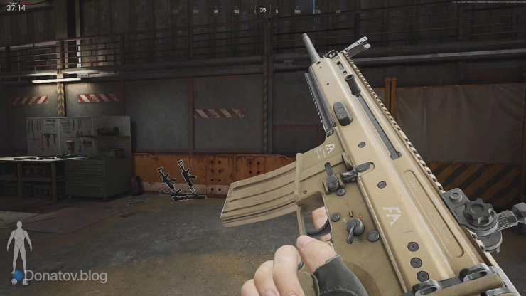 SCAR-L на стрельбище в Arena Breakout: Infinite