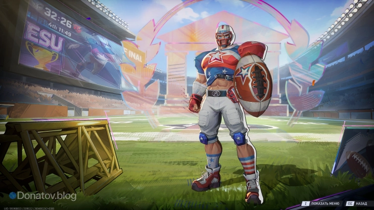 Капитан Америка в облике «Звезда Бретт Хендрик»