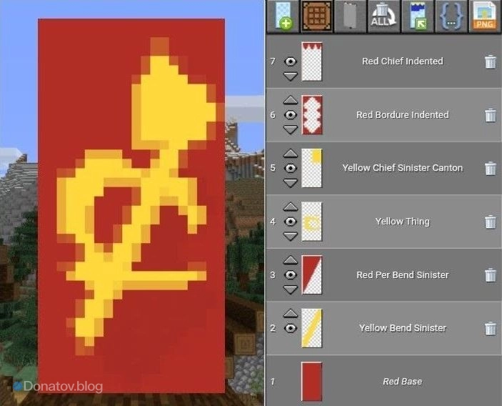 Флаг СССР в Minecraft