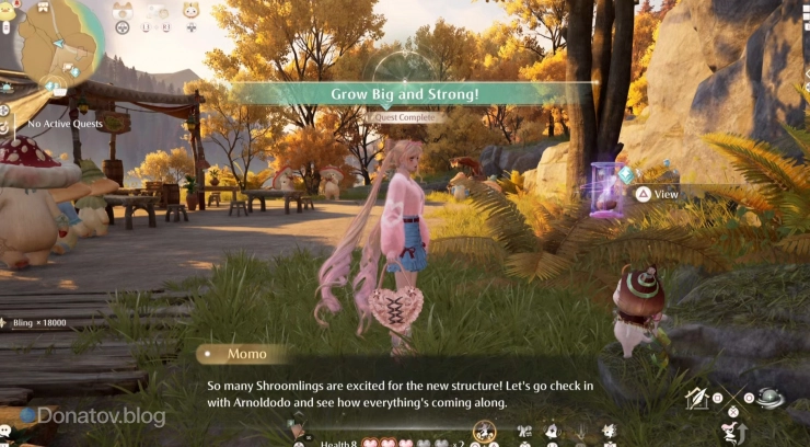 Завершение квеста Grow Big and Strong