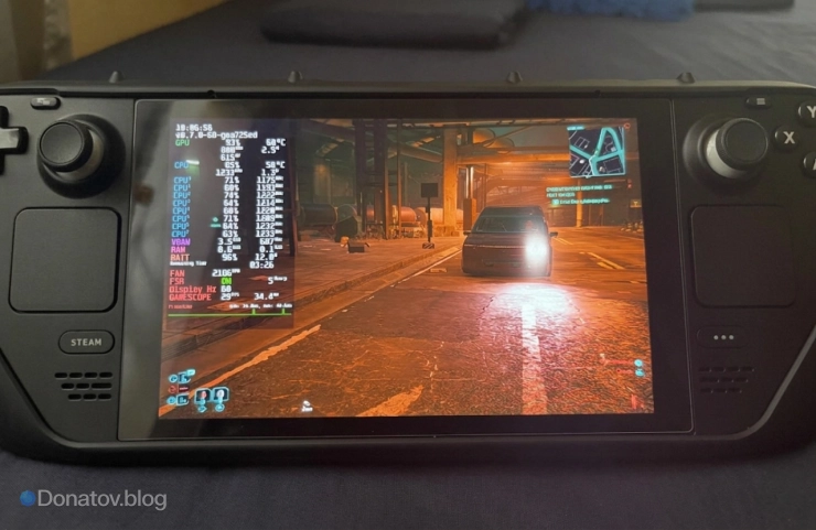 Cyberpunk 2077 на Steam Deck