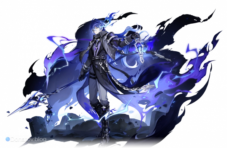 Сплэш-арт Кирилла Флинса из Genshin Impact