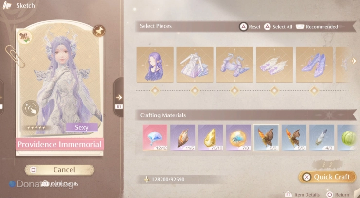 Providence Immemorial в Infinity Nikki