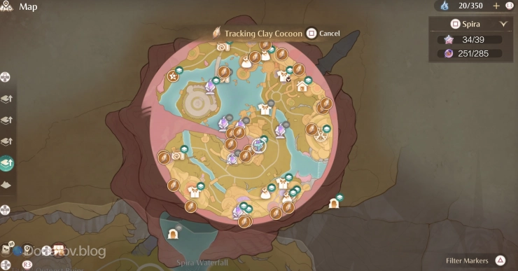 Локации всех Clay Cocon