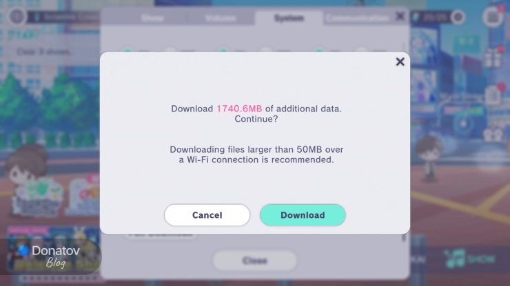 Подтверждение загрузки песен — 1740,6 МБ