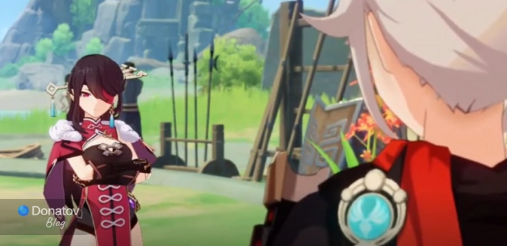 Кат-сцена с Кадзухой