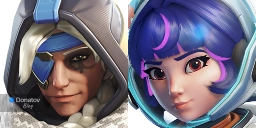 Ана и Юнона из Overwatch