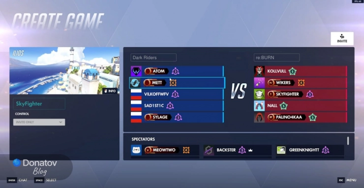 Собранные команды на турнире