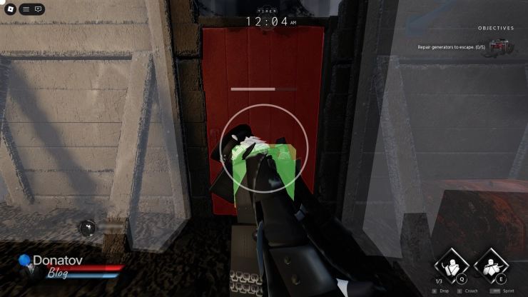 Механика в Bite by Night — удержание двери