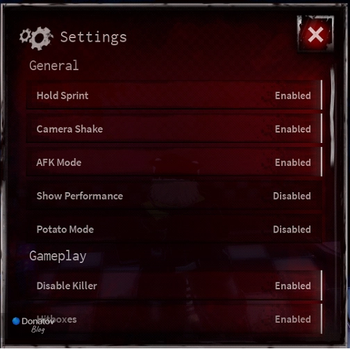 Раздел Settings в игре Bite by Night (часть 2)