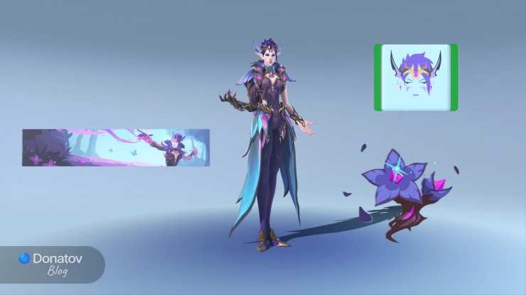 Комплект косметики на Мойру