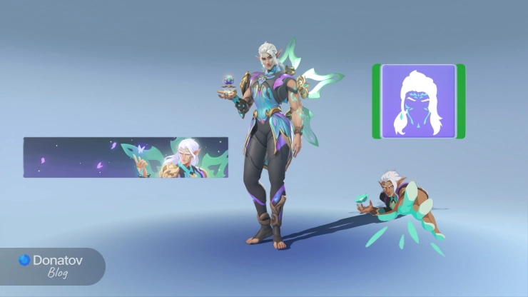 Облик Ткач Жизни и украшения профиля