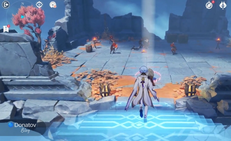 Хиличурлы на платформе