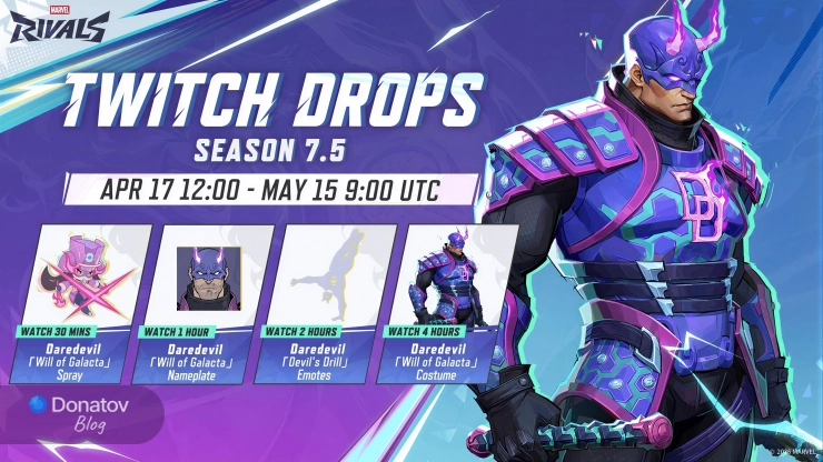 Twitch-дропы сезона 7.5 Marvel Rivals