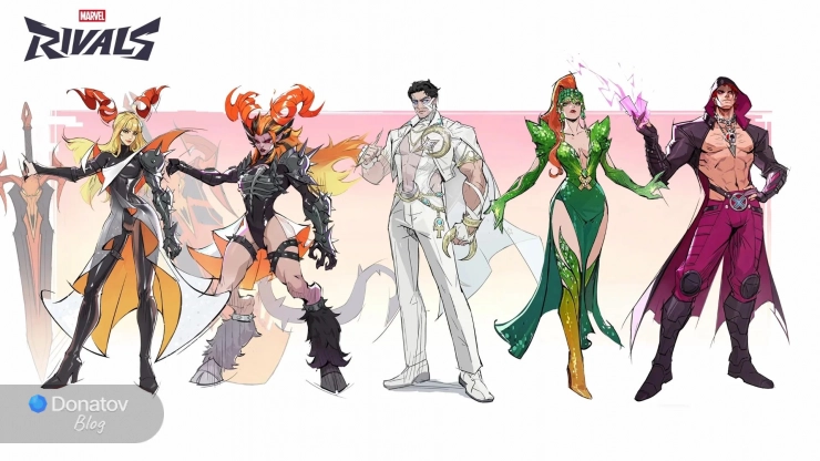 Облики Hellfire Gala в Marvel Rivals для сезона 7.5