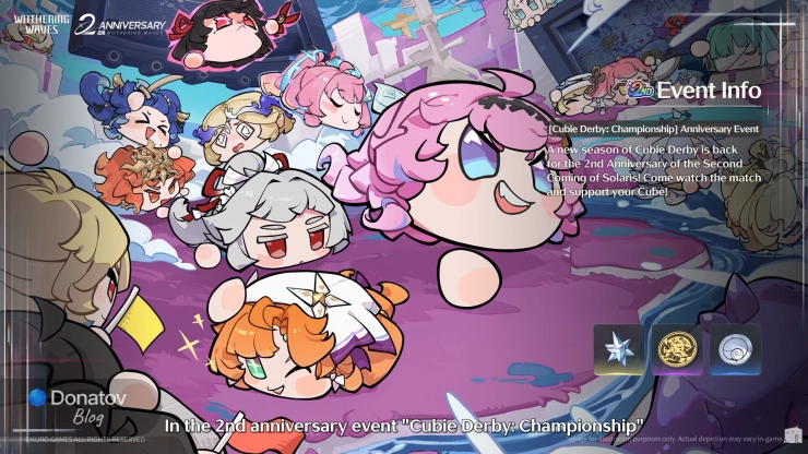 Cubie Derby: Championship во второй годовщине версии 3.3 Wuthering Waves
