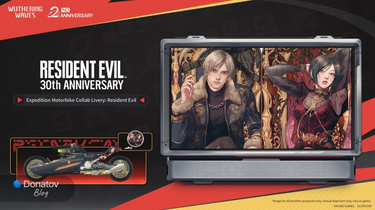 Ливреи из коллаборации с Resident Evil в версии 3.3 Wuthering Waves