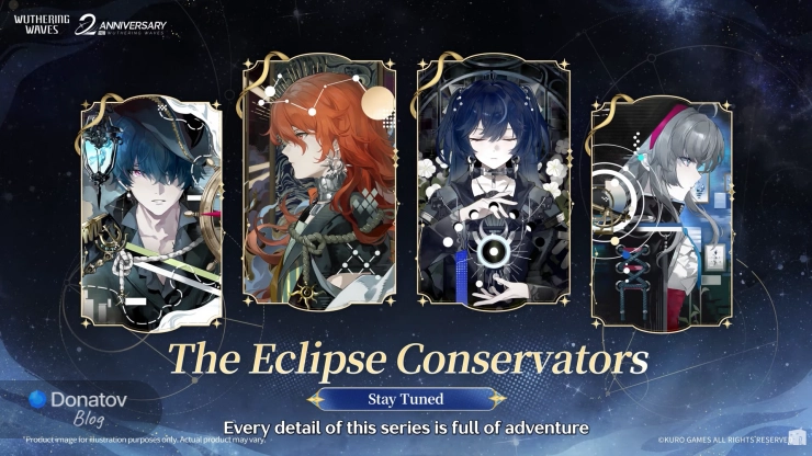 Карточки Wuthering Waves совместно с The Eclipse Conservators