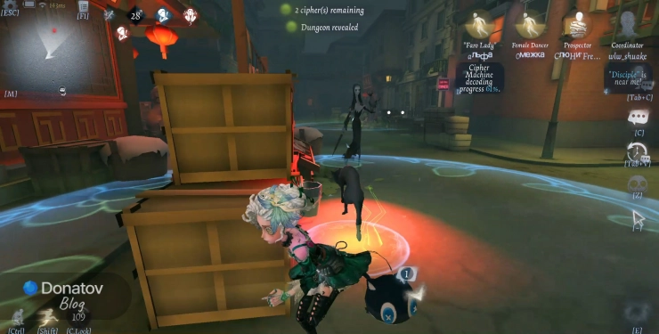 Марта убегает от ханта в Identity V