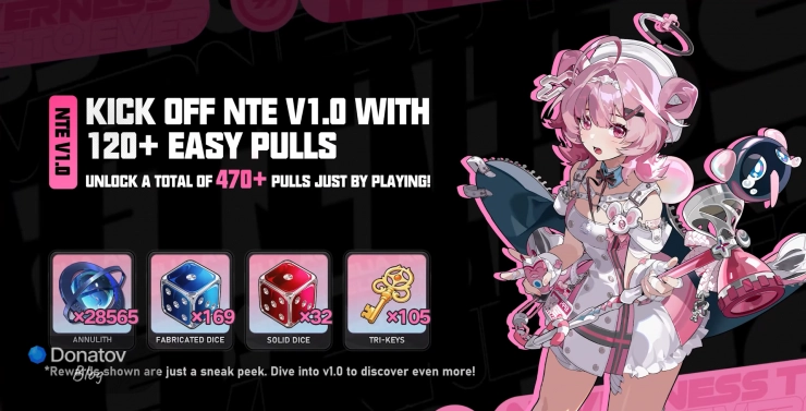 Количество круток на релизе NTE