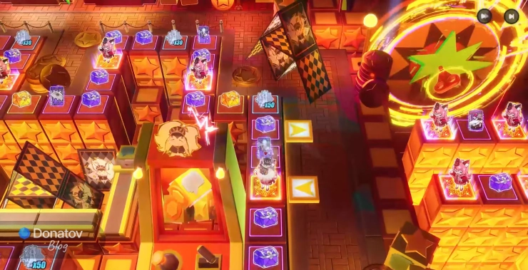 Игровое поле во время круток в NTE