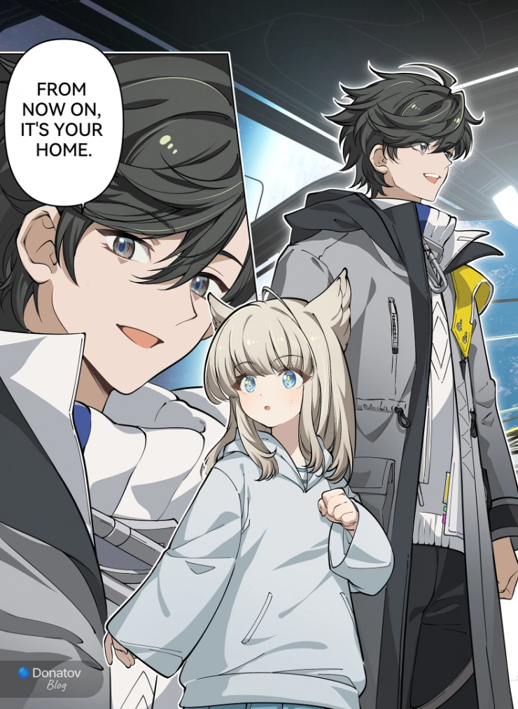 Страница из комикса «The Promise» по Arknights: Endfield