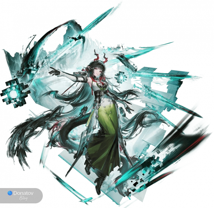 Сплэш-арт Чжуан Фанъи из Arknights: Endfield