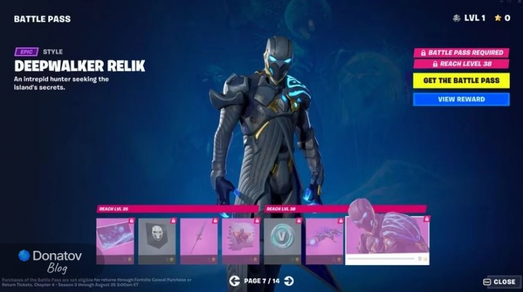 Боевой пропуск в Fortnite