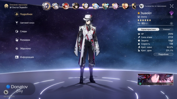 Эшвейл с рекомендуемыми характеристиками