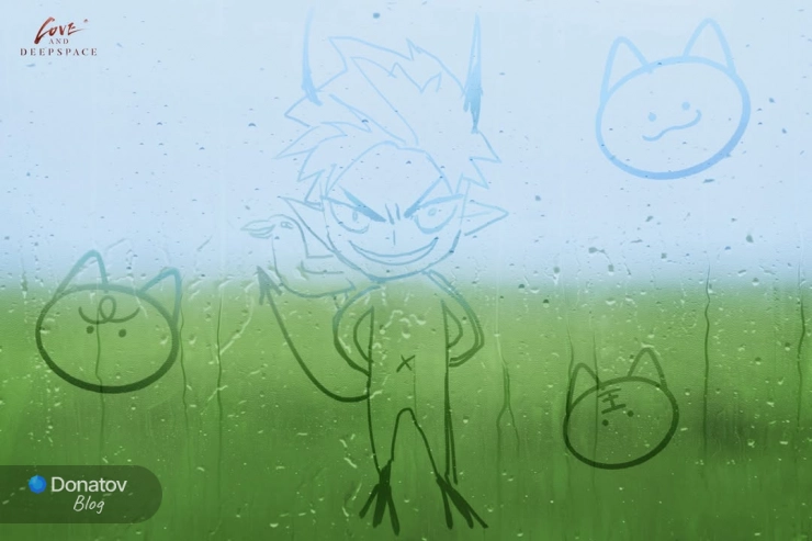 Локация в честь дня рождения Сайласа 2025: рисунк на окне