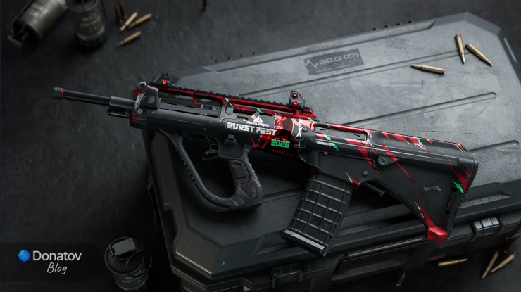 Скин «Неутолимый натиск» на AUG в Delta Force