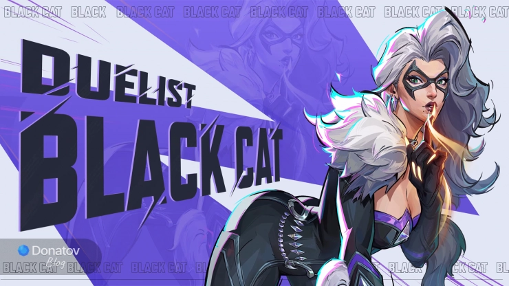 Персонаж Чёрная кошка в игре Marvel Rivals