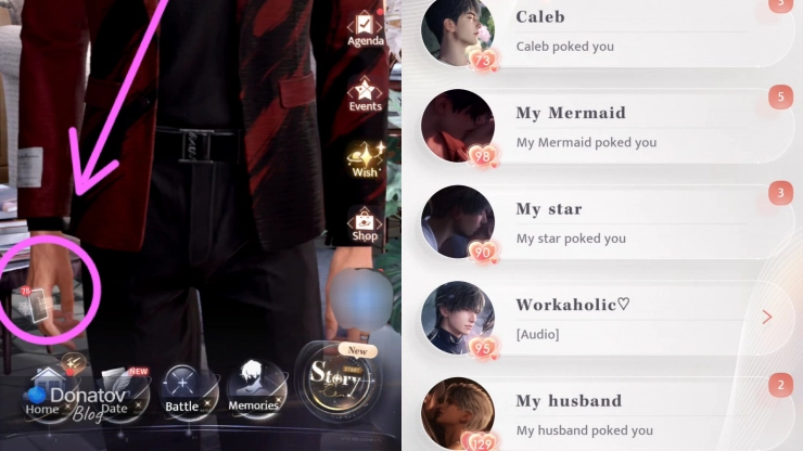 Инструкция: как открыть чат с нужным персонажем