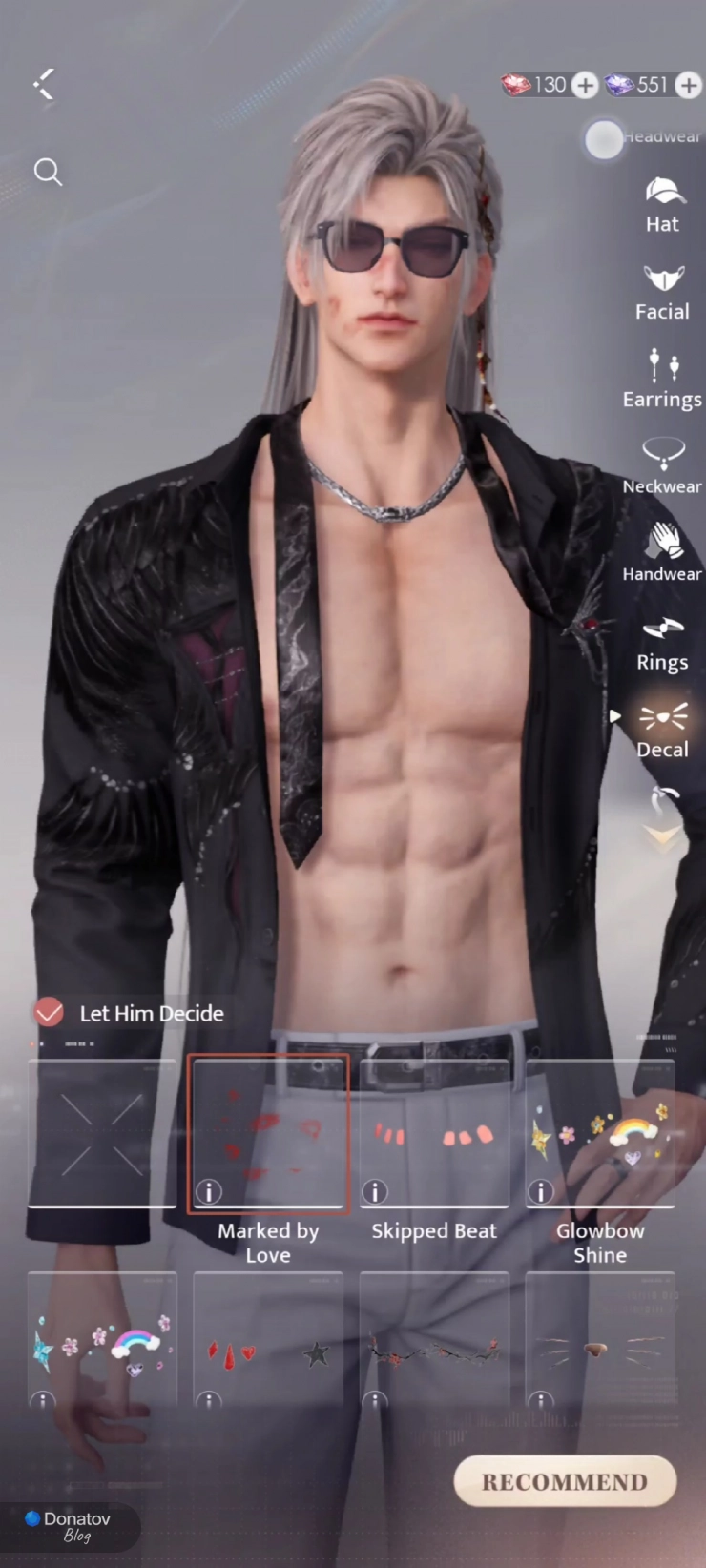 Зацелованный Сайлас в аутфите из ивента Night Rendezvous