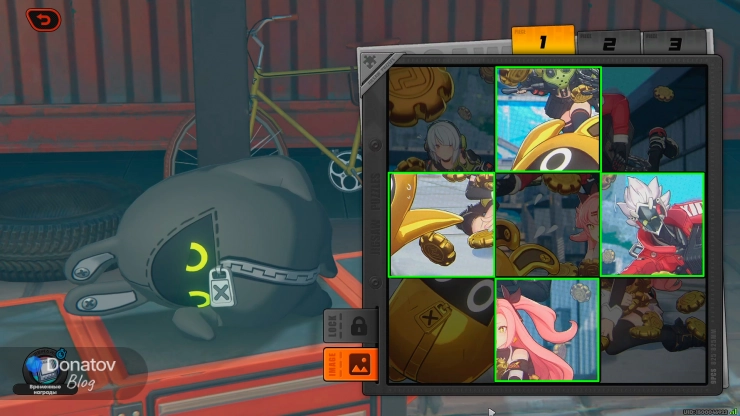 Яркие фрагменты, которые можно перемещать