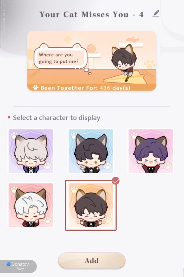 Варианты виджетов Your Cat Misses You Widget