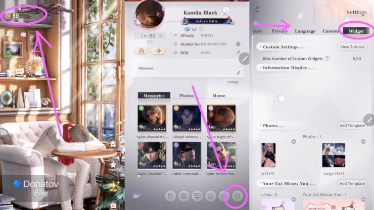 Инструкция: как найти раздел Widget
