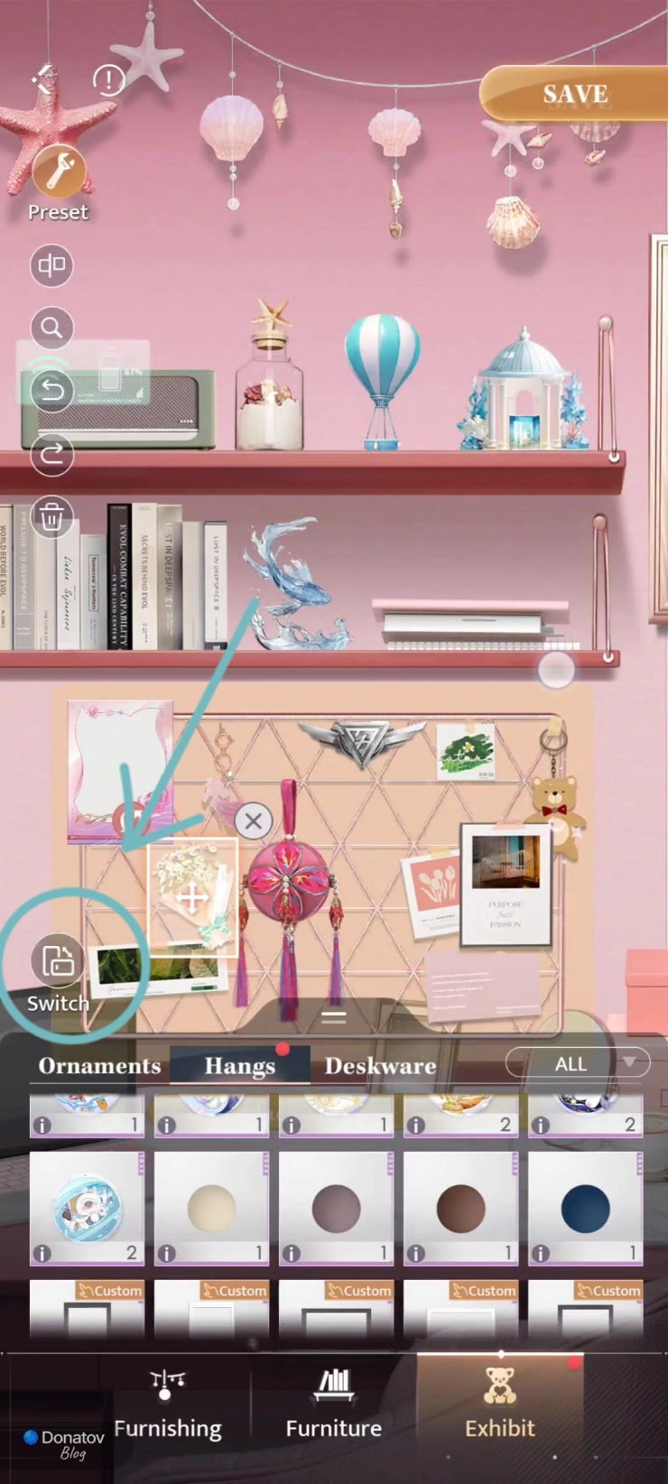 Кнопка Switch в разделе With Him