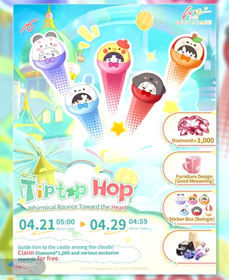 Награды за ивент Tiptop Hop